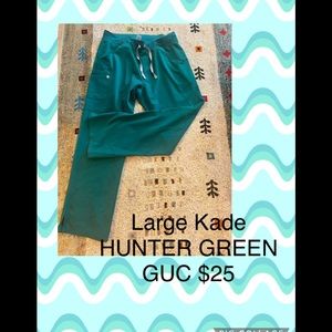 Figs Hunter green Kade scrub pants
